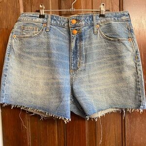 Universal Thread Light Blue High-Rise Cutoff Denim Shorts